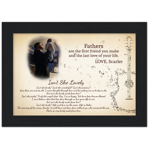Family Prints -- Black Framed poster / 5”x7” -- LOVE, Scarlet