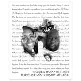 Lyrics Song -- Poster/ 8''x10'' -- Wayne & Dana