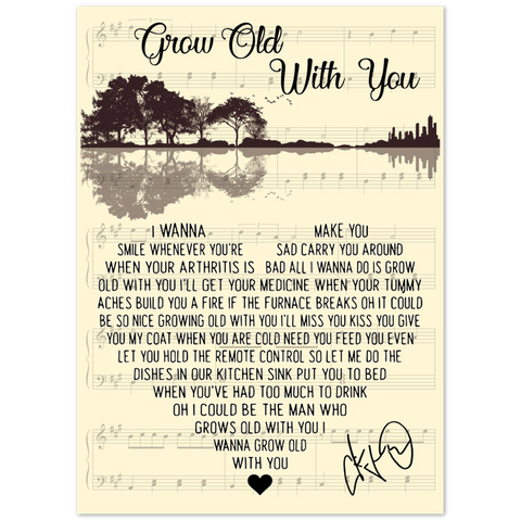 Grow old with you -- 3 -- 5x7 -- Gelato