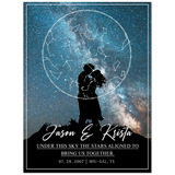 Star Map -- Krista & Jason -- Poster 6x8 -- Gelato