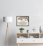 Thank You Lyrics Poster -- 25 -- Black framed 16x20 -- Gelato