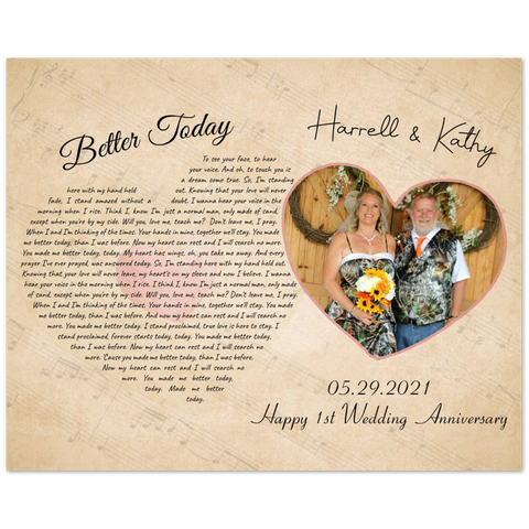 Gifts Poster -- Poster 16"x20" -- Harrell & Kathy
