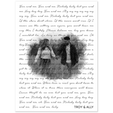 Lyrics Song -- poster/ 6''x 8'' -- Troy & Ally