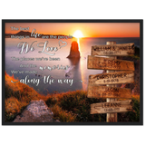 Cross-Roads -- Black Framed poster/ 18”x24” -- WILLIAM & JANET