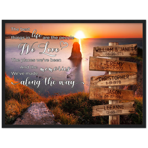 Cross-Roads -- Black Framed poster/ 18”x24” -- WILLIAM & JANET