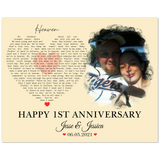 Lyrics Song -- Poster/ 8''x10'' -- Jesse & Jessica