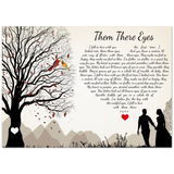 Lyrics -- Them there eyes -- 20x28 -- Gelato