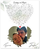 Music Lyrics Song --  Unframed 8''x 10'' -- Erica and Jason