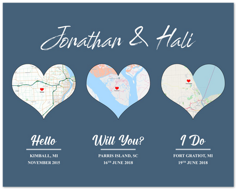 Poster --  Jonathan & Hali --  Unf16''x20'' -- gelato