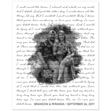 Lyrics Song -- Poster/ 8''x10'' -- Brandon & Miranda