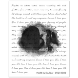 Music Lyrics Song -- Poster/ 8''x10'' -- Mark & Carla