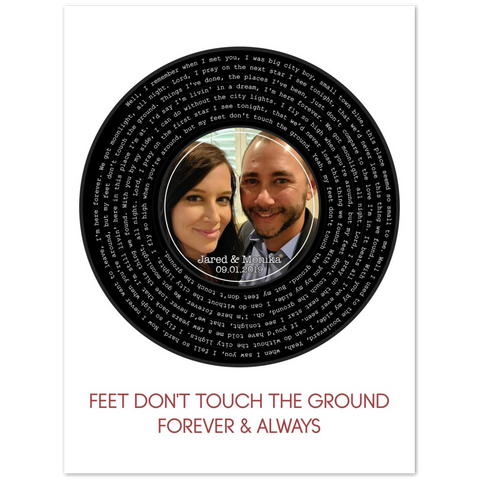 Gelato Poster 6x8 - Jared & Monika - Forever & Always