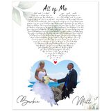 Lyrics Song -- Poster/ 8''x 10'' -- Matt & Barbie