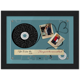 Cassette -- Stefanie & Dylan 10.16.2021 -- Black framed 6x8 -- Gelato