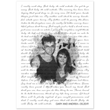 Lyrics Song -- Poster/ 5''x 7'' -- Gary and Andrea