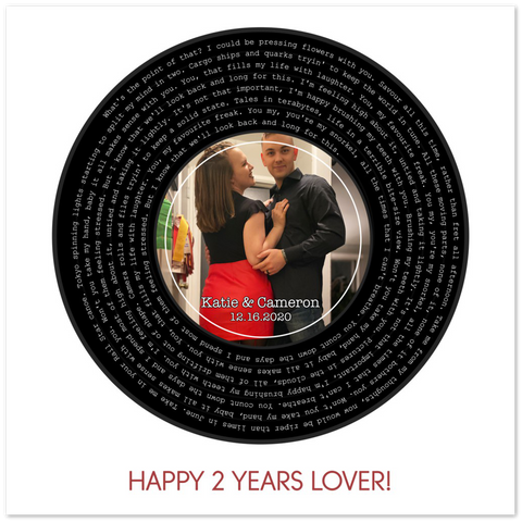 Vinyl -- Cameron&Katie 12.16.2020 -- 12x12 -- Gelato