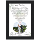 Gifts Poster -- Black Framed Poster 5"x7" -- Dave & Amanda 08-21-2021