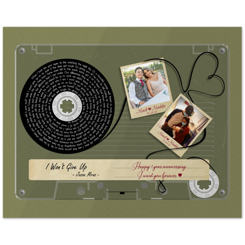 Cassettes-Tape Prints -- Poster/ 16''x20'' -- Mack&Maddie