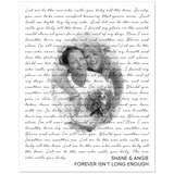 Lyrics Song -- Poster/ 8''x10'' -- Shane & Angie