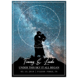 Star map -- Timmy & Linda 03/13/2018 -- 20x28 -- Gelato