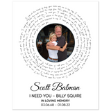 Lyrics Song -- Poster/ 8''x10'' --  Scott Balman