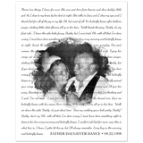 Lyrics Song -- Poster/ 8''x10'' -- Father Daughter Dance 08/22/1998