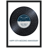 Gelato 12x16 Framed - Tyler & Cathy - Vinyl Lyrics