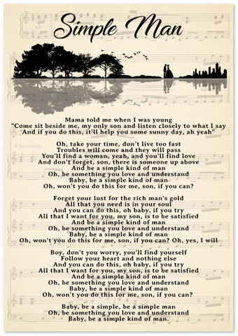 Simple Man -- Poster 28x40 -- Gelato
