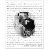Lyrics Song -- Poster/ 8''x10'' -- Gabriel and Anna