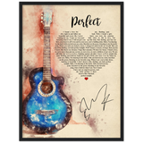Music Lyrics Song -- Black Framed 18”x24” -- Perfect ( Ed Sheeran)