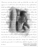 Music Lyrics Song -- Unframed 8''x10'' -- Jason & Kelly