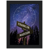 Gelato Framed 6x8 - Franklin Madison - Star Map Street