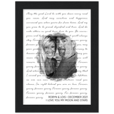 Lyrics -- Robyn & Lois December 2021 -- Black framed 6x8 -- Gelato