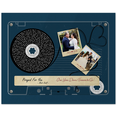 Cassettes-Tape Prints -- Poster/ 8''x10'' -- Aaron & Sosha