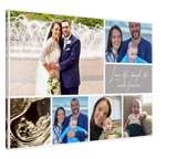 Photos Collages -- Love life, laugh lots, smile forever --  Canvas 28x40 -- Gelato