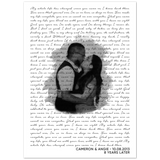 Music Lyrics Song -- Poster/ 5''x 7'' -- Cameron & Angie