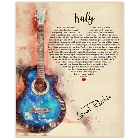 TRULY -- style 8 -- 8x10 -- Gelato