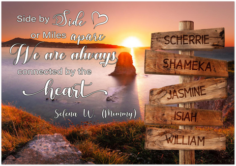 Name Street Sign -- 28''x40'' -- Side by Side or Miles apart