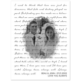 Lyrics Song -- poster/ 12”x16” -- Beau & Jenn
