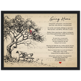 Lyrics Song -- Black Framed poster/ 12”x16” -- Going Home (Libera)