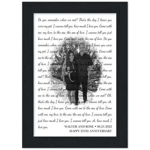 Walter and Rose - Gelato Framed Poster 5x7 - 1.3