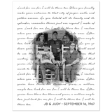 Music Lyrics Song -- Poster/ 8''x10'' -- JB & Judy
