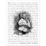 Lyrics -- Madison & Adam 03.22.2021 -- 6x8 -- Gelato