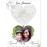 Lyrics -- Bianca & Daniel 9-22-18 -- 30x40 -- Gelato