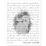 Lyrics -- Tim & Lisa 6/25/1988 -- 8x10 -- Gelato