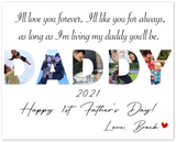 Word Photo Collage -- Unframed 16''x20'' -- Love, Brock