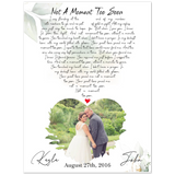 Music Lyrics Song -- Unframe 12”x16” -- John & Kayla